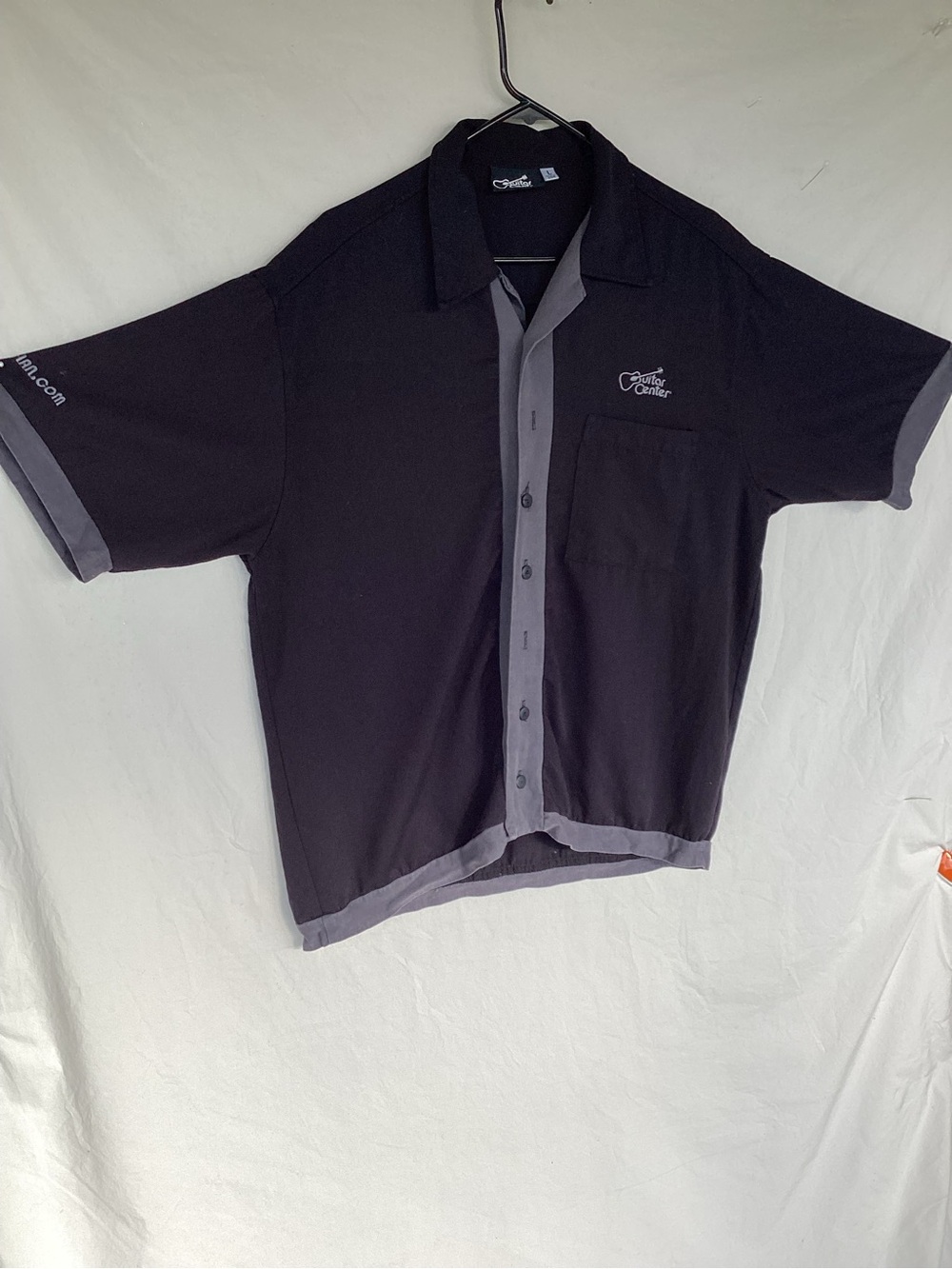 Vintage guitar center short sleeve button down shirt made in USA